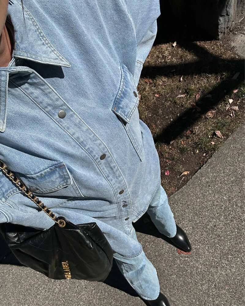 'Shania' Denim Jacket | Light Blue Denim