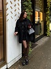 'Shania' Denim Jacket | Black Denim