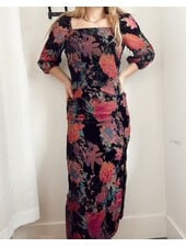 Fluer Low Back Maxi Dress