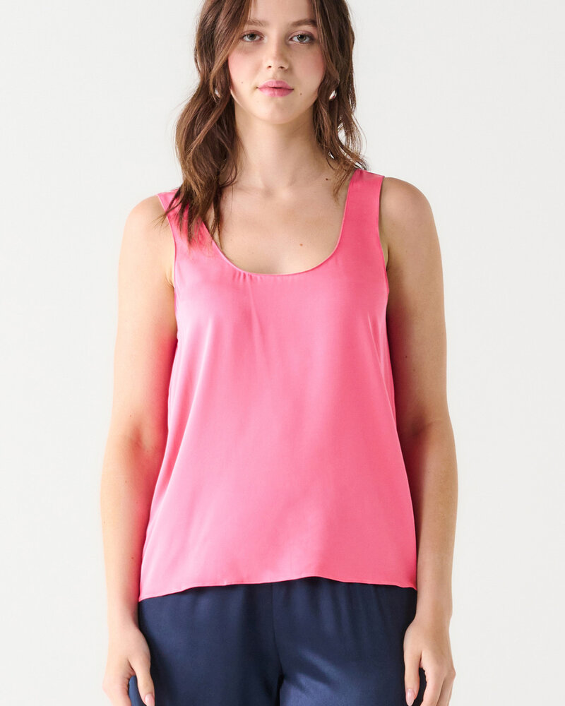 Delilah Scoop Neck Tank | Pink