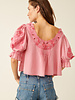 Free People Sophie Embroidered Top