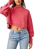 Free People Easy Street Crop Pullover | Pink