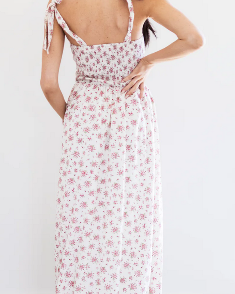 Laina Tie Shoulder Maxi Dress