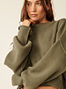 Free People Easy Street Crop Pullover | Basil