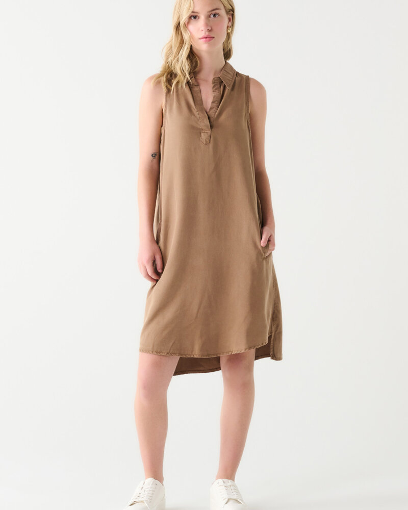 Alora Tencel Mini Dress | Mocha