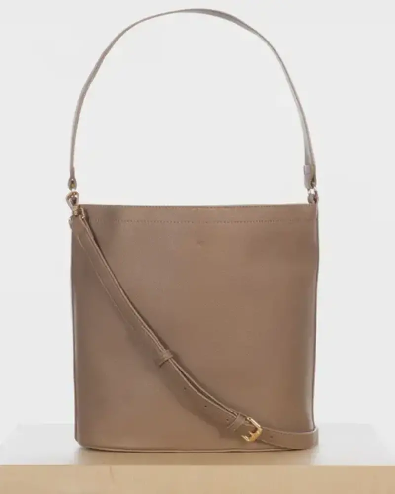 Mini Mia Bucket Bag | Taupe