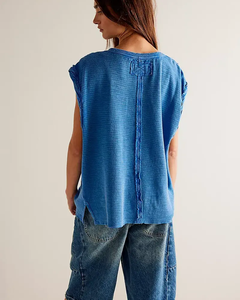 Free People Our Time Tee | Cobalt
