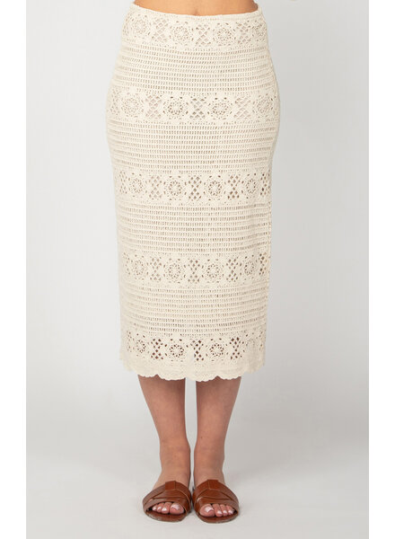 Camila Crochet Midi Skirt