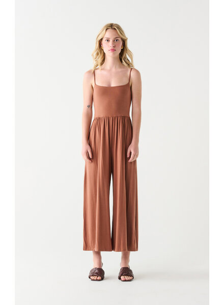 Aurora Wide Leg Jumpsuit | Rust