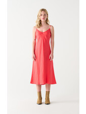 Cherry Linen Slip Dress