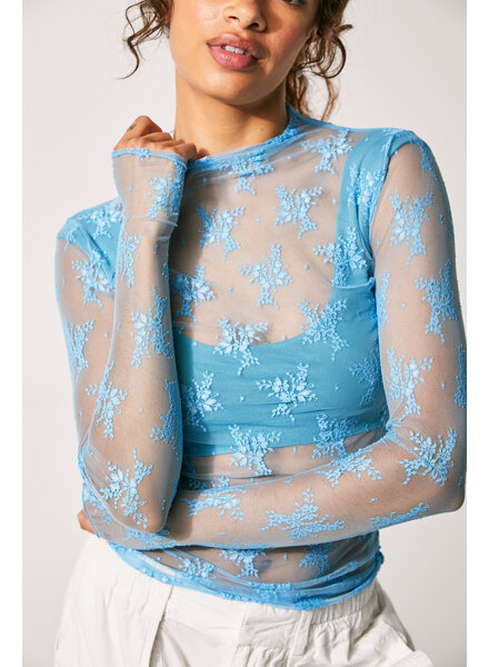 Free People Lady Lux Layering Top | Blue Bell