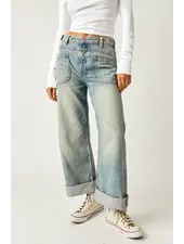 Free People Palmer Cuffed Jeans | La La Land