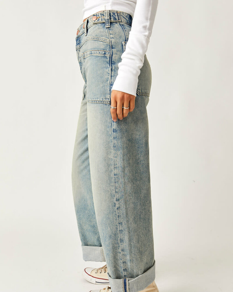 Free People Palmer Cuffed Jeans | La La Land