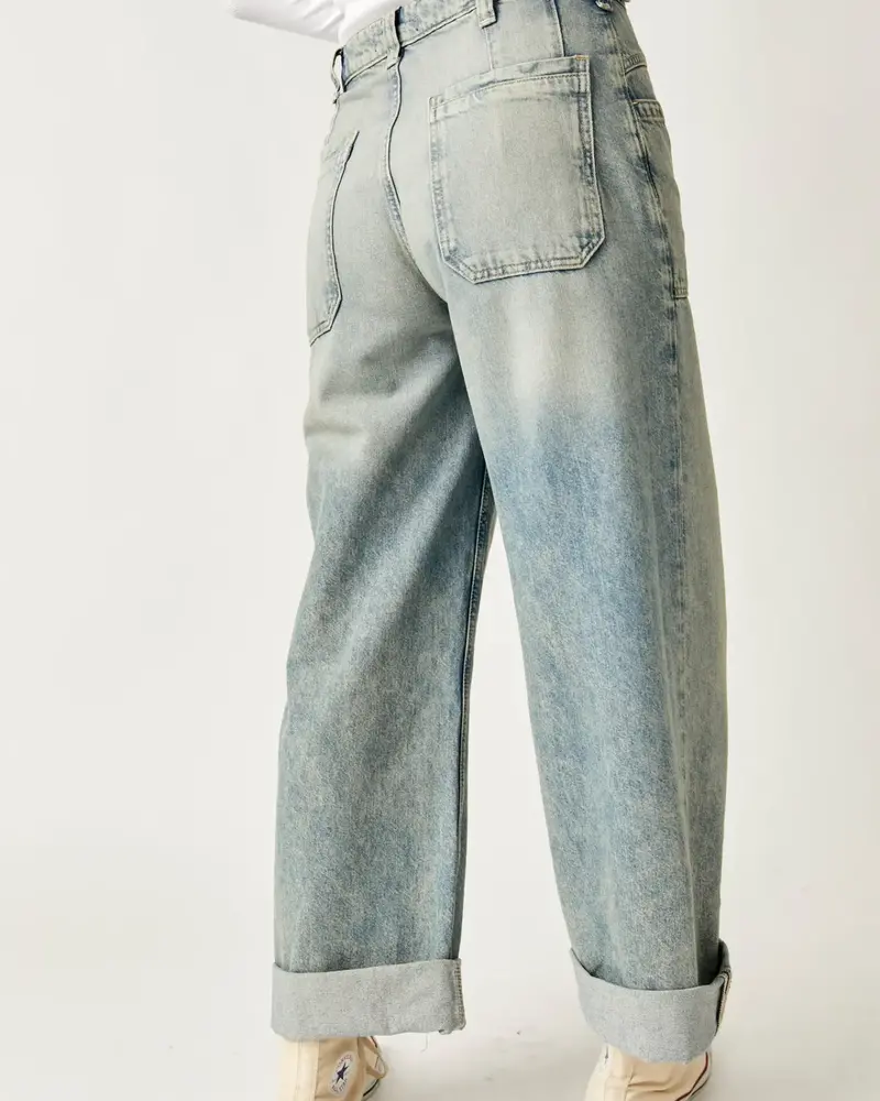 Free People Palmer Cuffed Jeans | La La Land