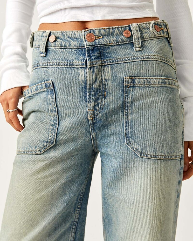 Free People Palmer Cuffed Jeans | La La Land