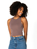 Bamboo Ribbed Tank | Chestnut