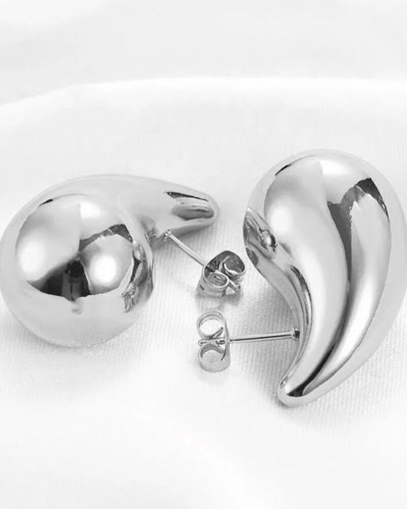 Viola Teardrop Earrings | Silver