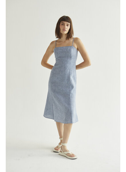 Sofia Linen Midi Dress