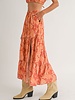 Hot Spot Tiered Maxi Skirt