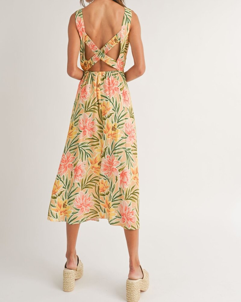 Scenic View Midi Dress