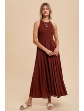 Lennie Linen Halter Maxi | Coconut