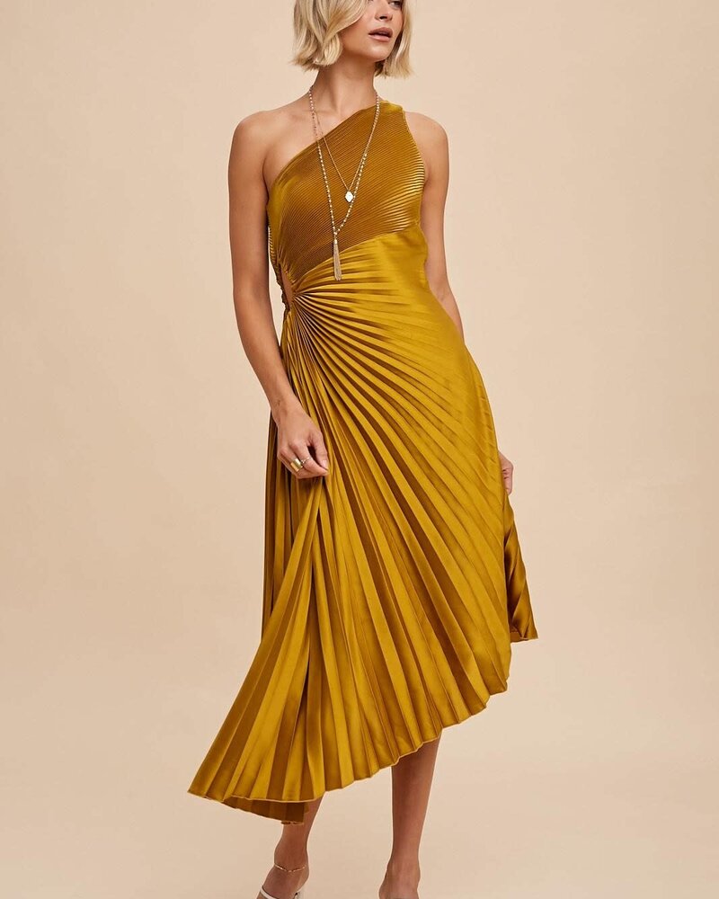 Medallion Pleated Dress