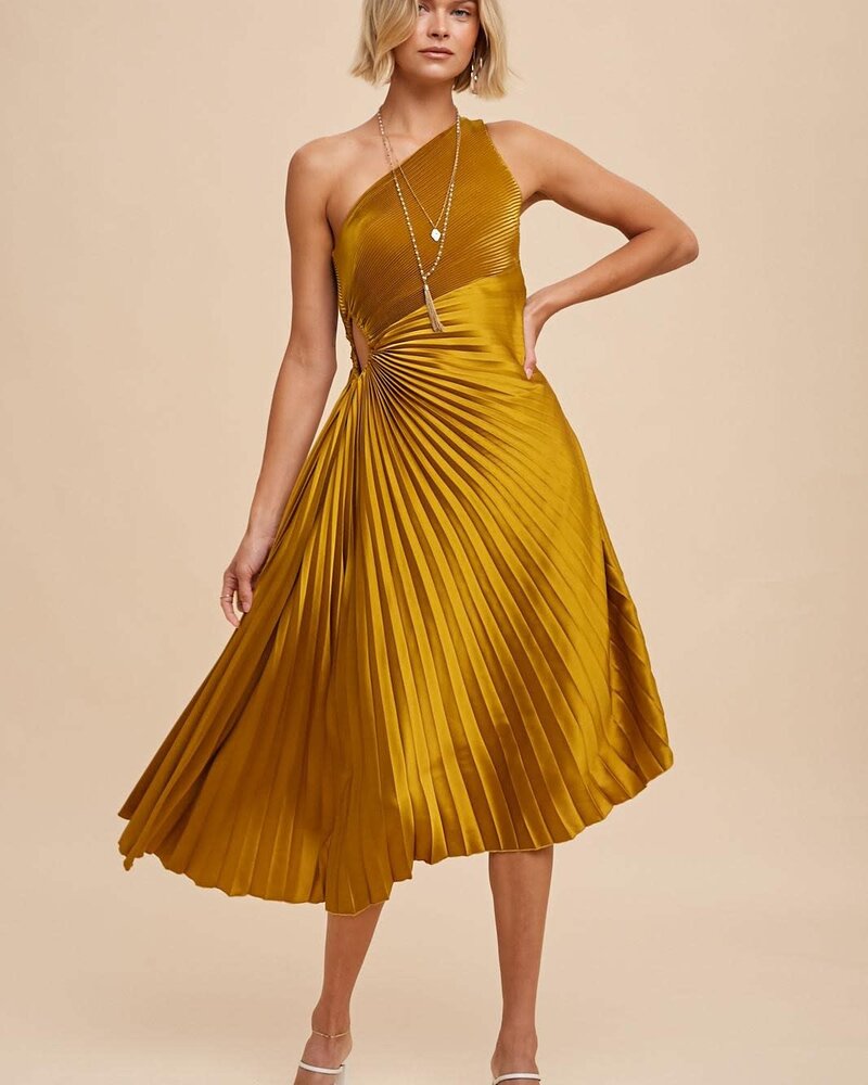 Medallion Pleated Dress