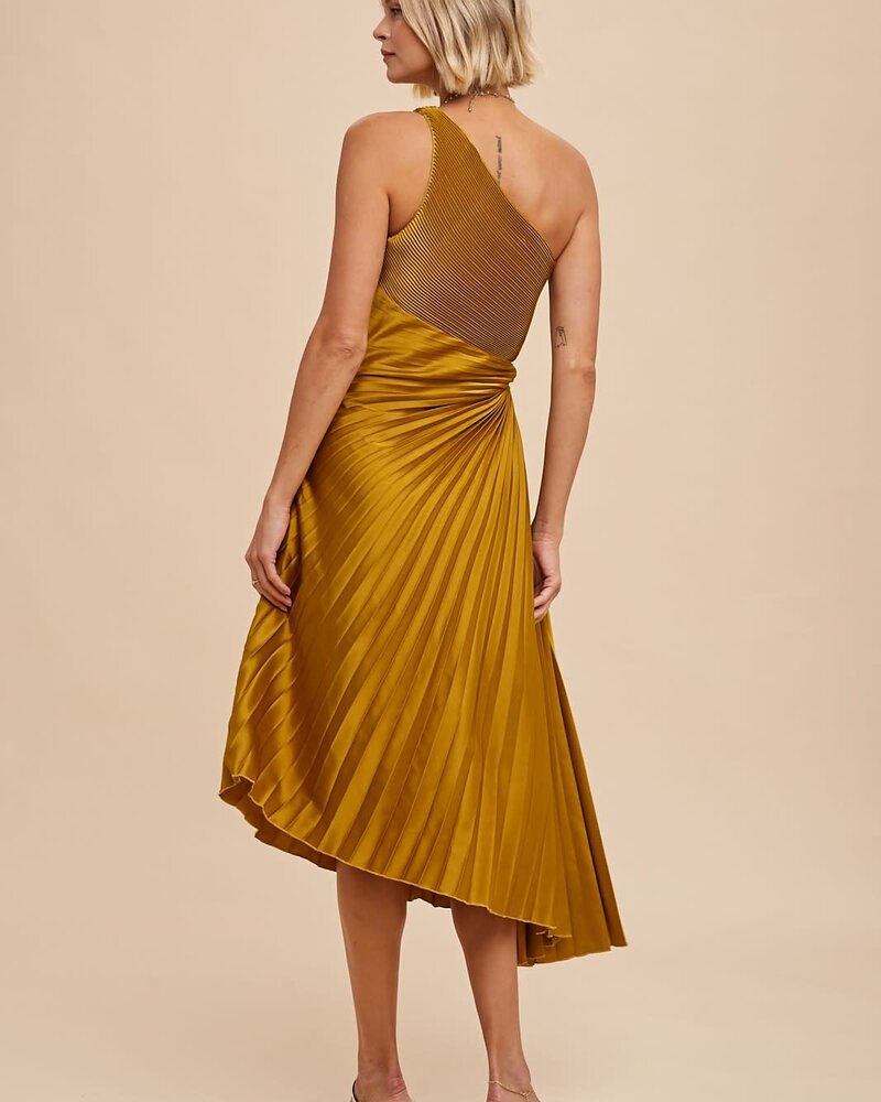Medallion Pleated Dress