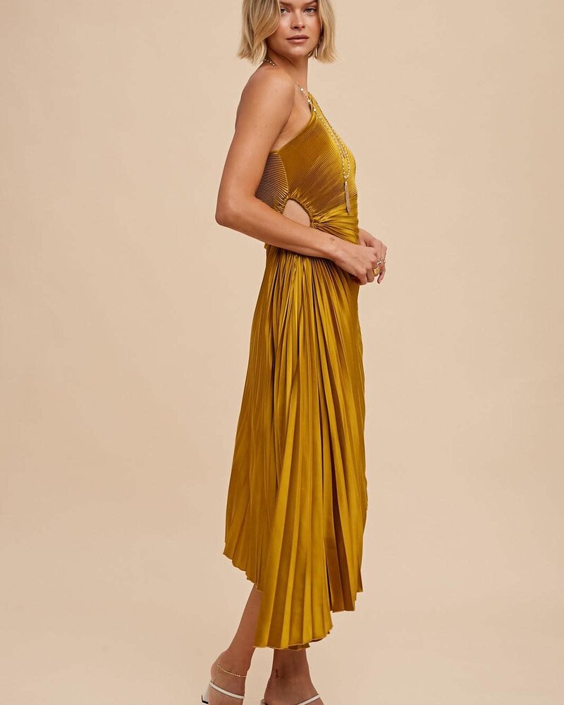 Medallion Pleated Dress