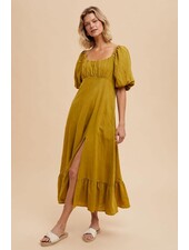 Linen Empire Dress