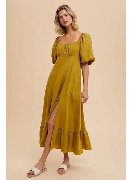 Linen Empire Dress