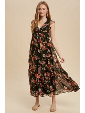 Rebecca Ruffle Maxi Dress