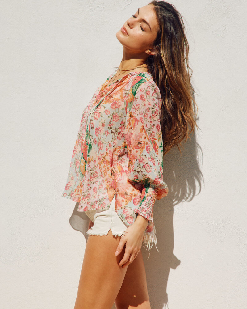 Flower Patch Flowy Blouse