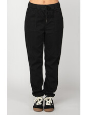 Riley Knit Denim Jogger | Sharp Black