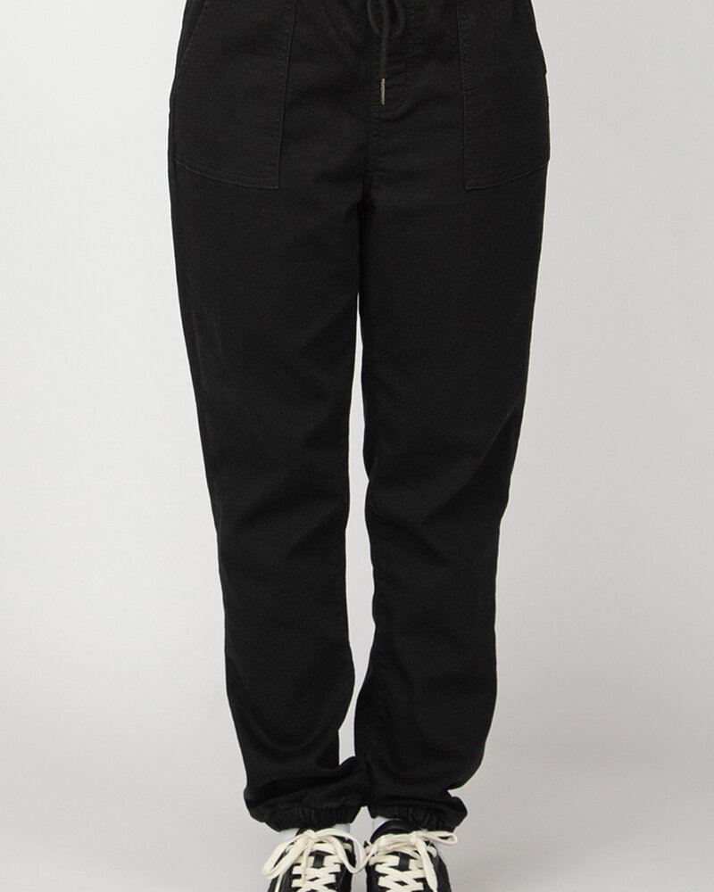 Riley Knit Denim Jogger | Sharp Black
