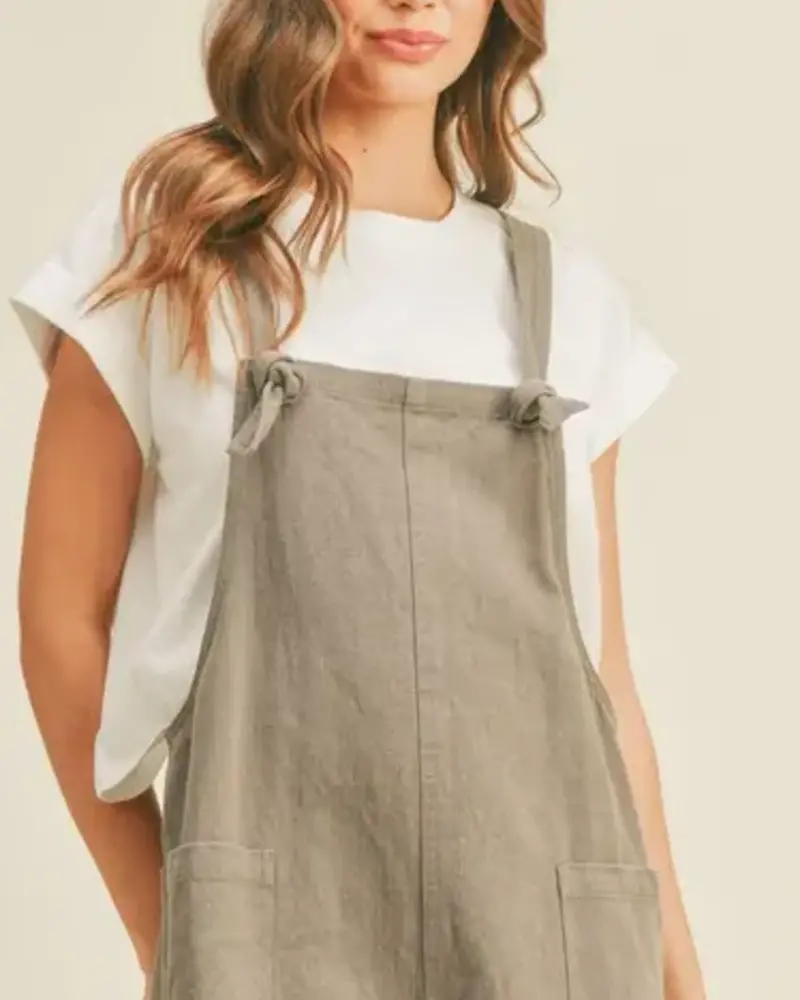 Ember Linen Shortalls