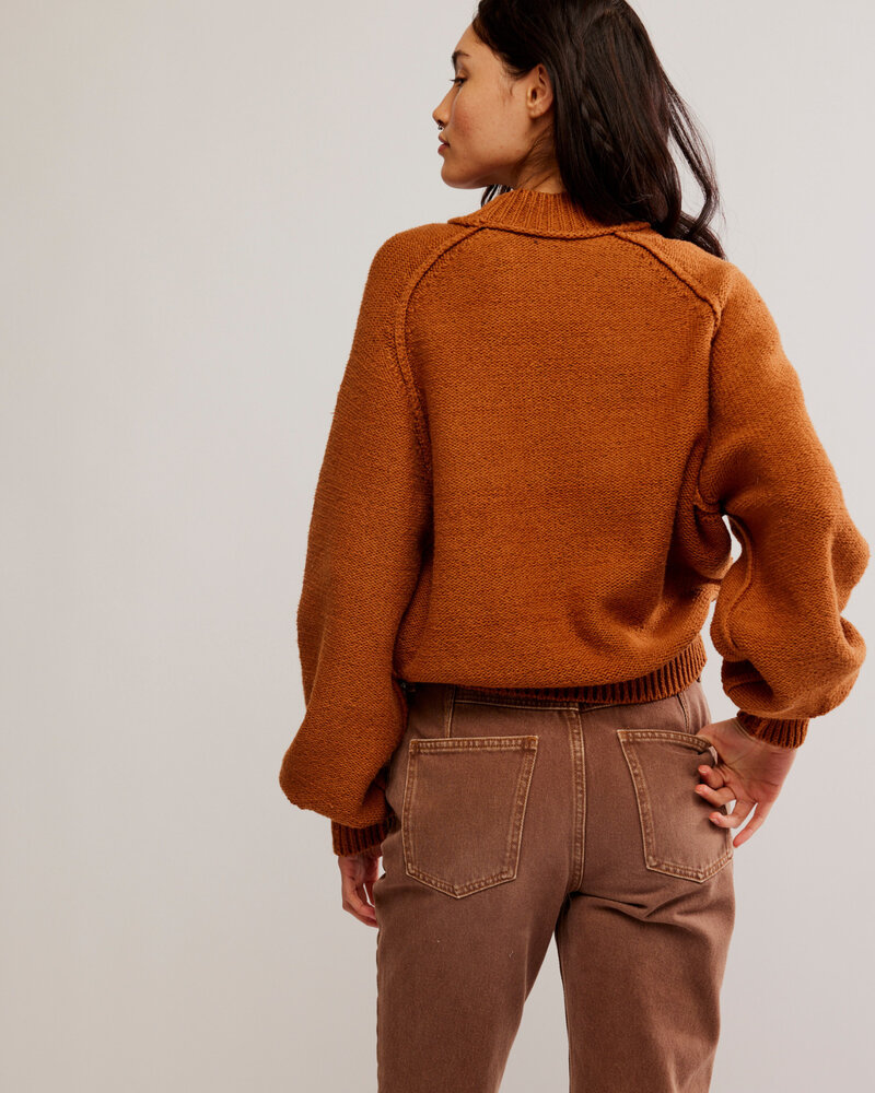 Free People Riley Pullover | Rust