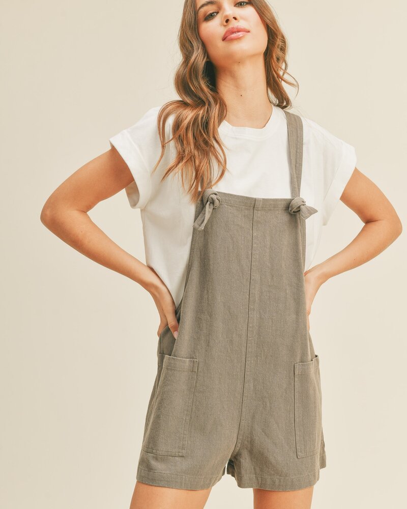 Ember Linen Shortalls