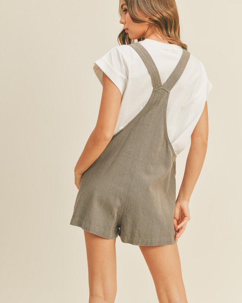 Ember Linen Shortalls