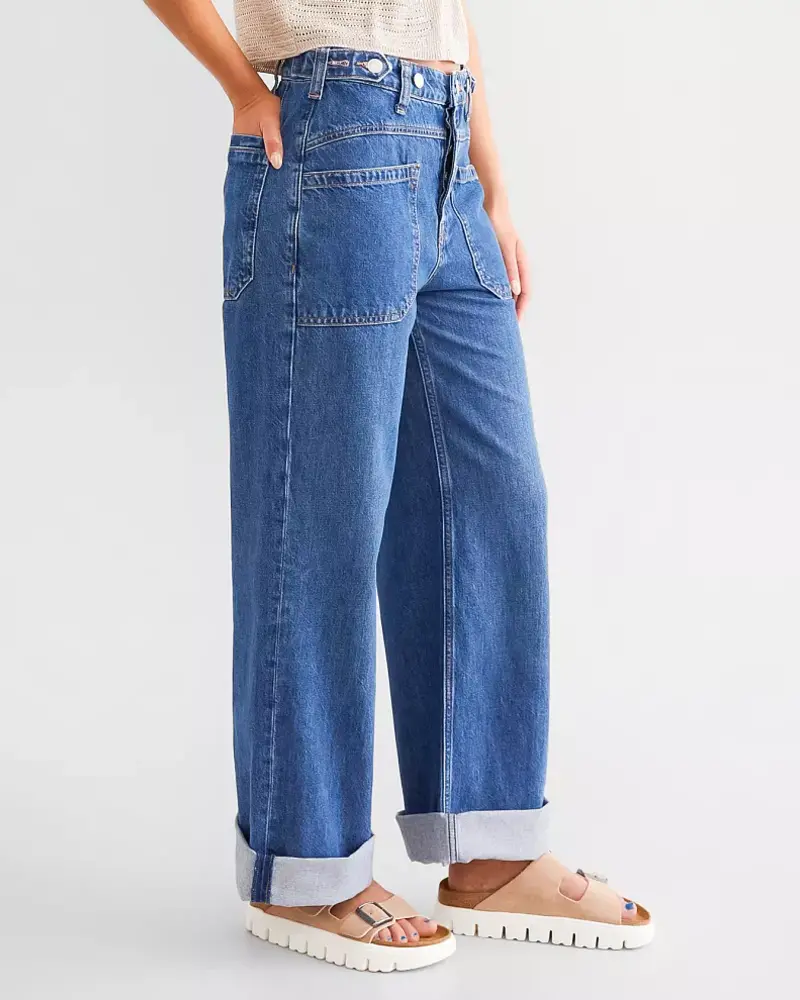 Free People Palmer Cuffed Jeans | Tunnel Vision