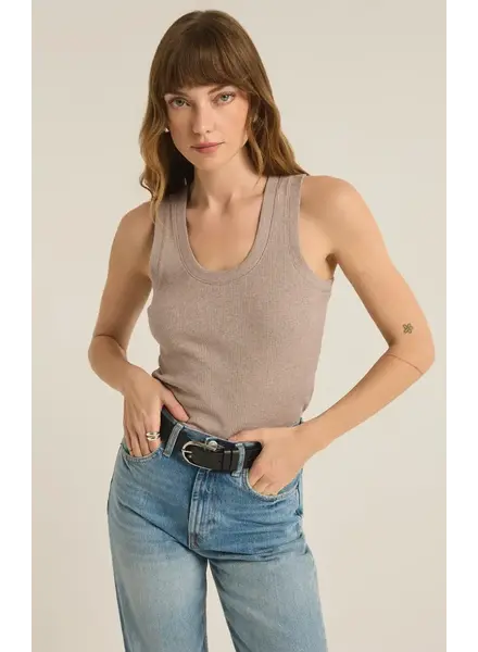 Z Supply Sierna Ribbed Tank | Taupe