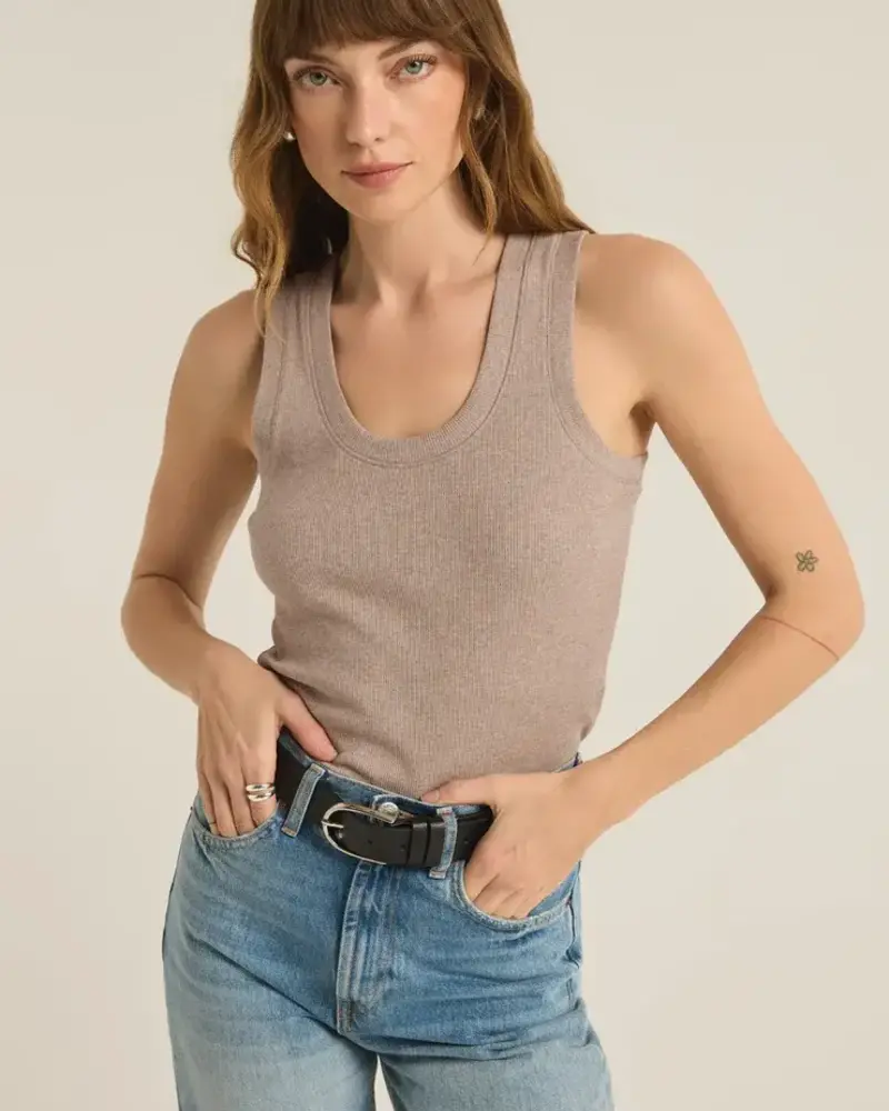Z Supply Sierna Ribbed Tank | Taupe