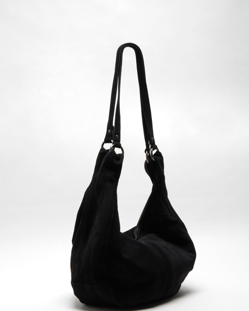 Free People Roma Suede Tote Bag | Black