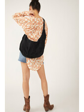 Free People Roma Suede Tote Bag | Black