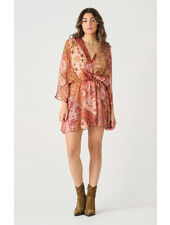 Russet Floral Midi Dress