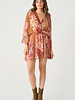 Russet Floral Midi Dress