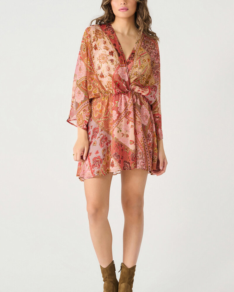 Russet Floral Midi Dress