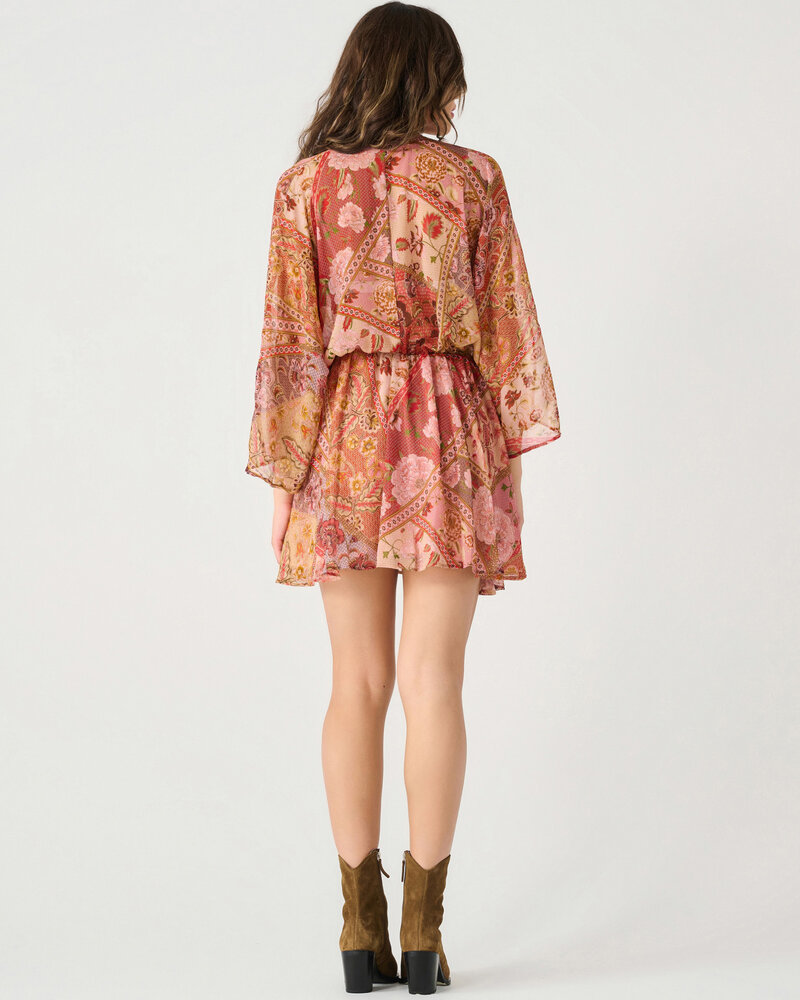 Russet Floral Midi Dress