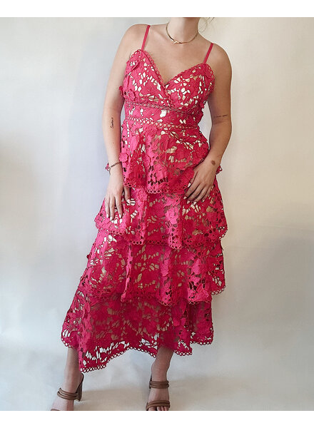 Tallie Tiered Dress | Fuchsia
