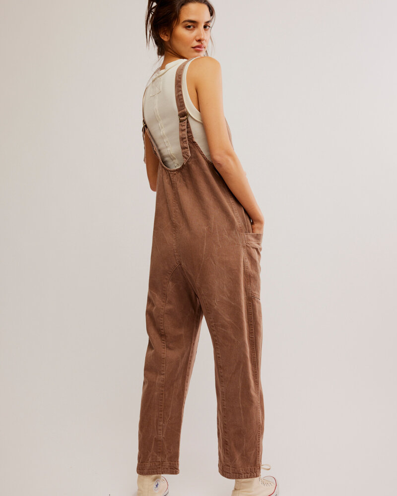 Free People High Roller Jumpsuit | Stone